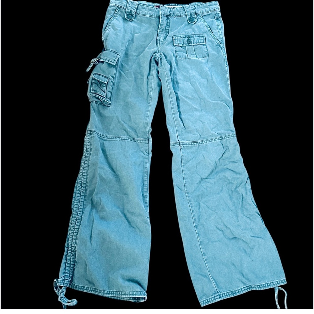 OTB One Tuff Babe Pants Cargo Pockets Jeans Color Gray Size 5/6